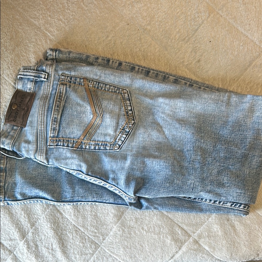 True Religion Faded Blue Denim Jeans